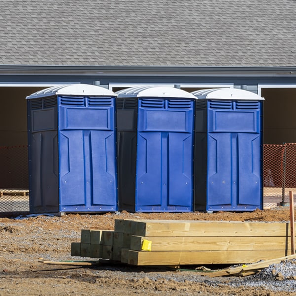 is there a specific order in which to place multiple porta potties in Muskego Wisconsin